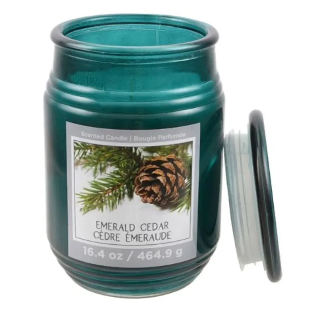 New Green Cedar Jar Candle